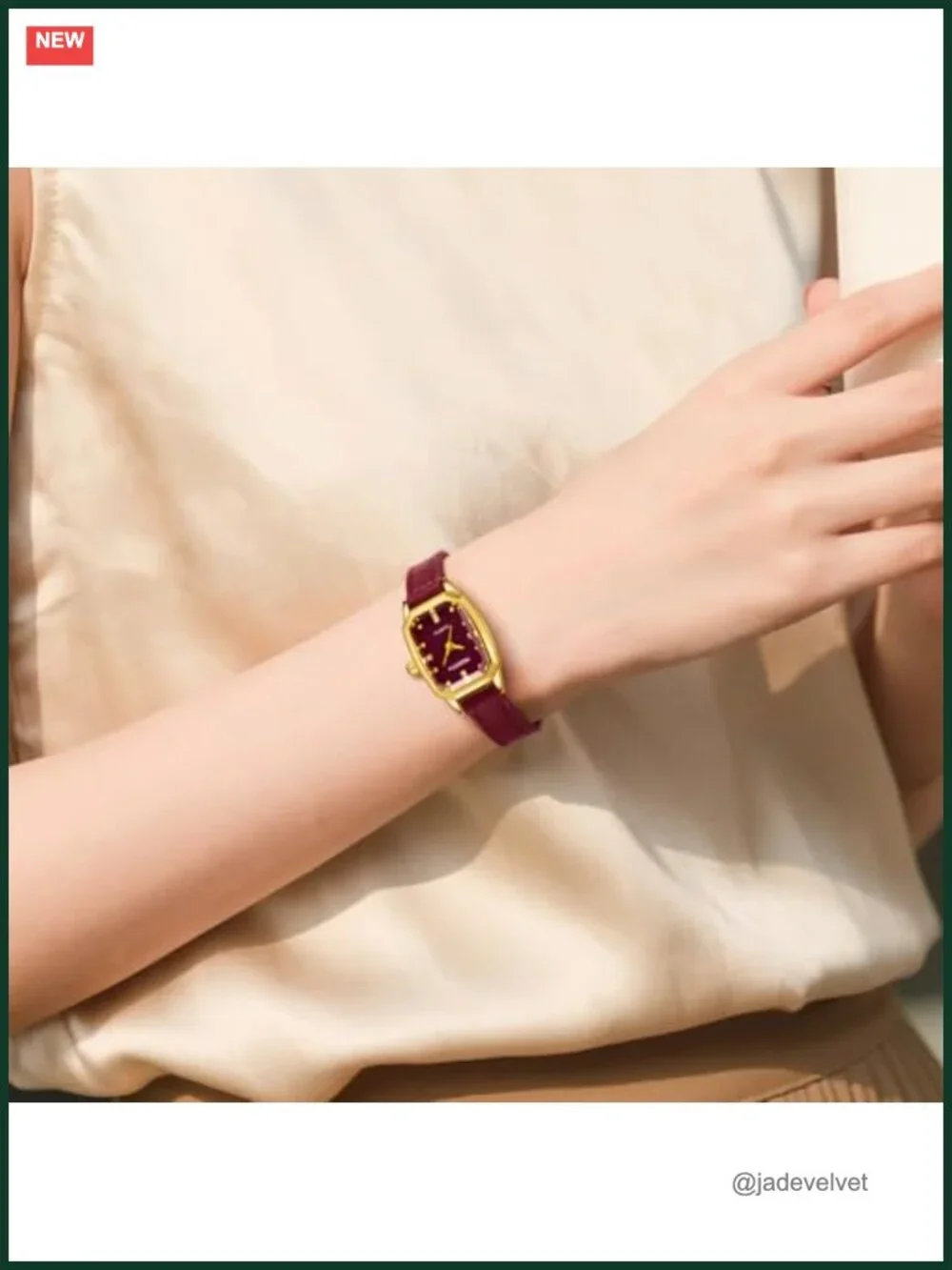 Women's Rectangular Quartz Watch Dress Wristwatch with Stainless Steel Bracelet